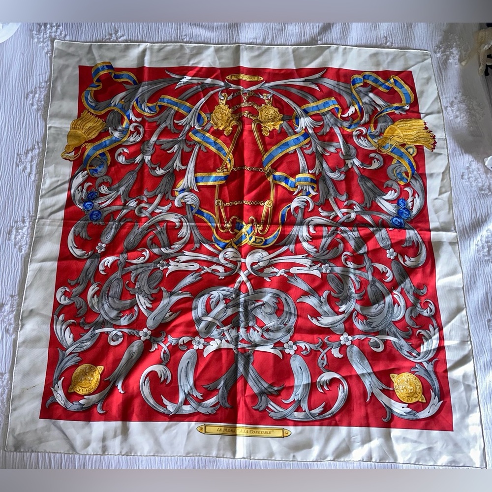 Hermès multi-color scarf - Picture 4 of 4